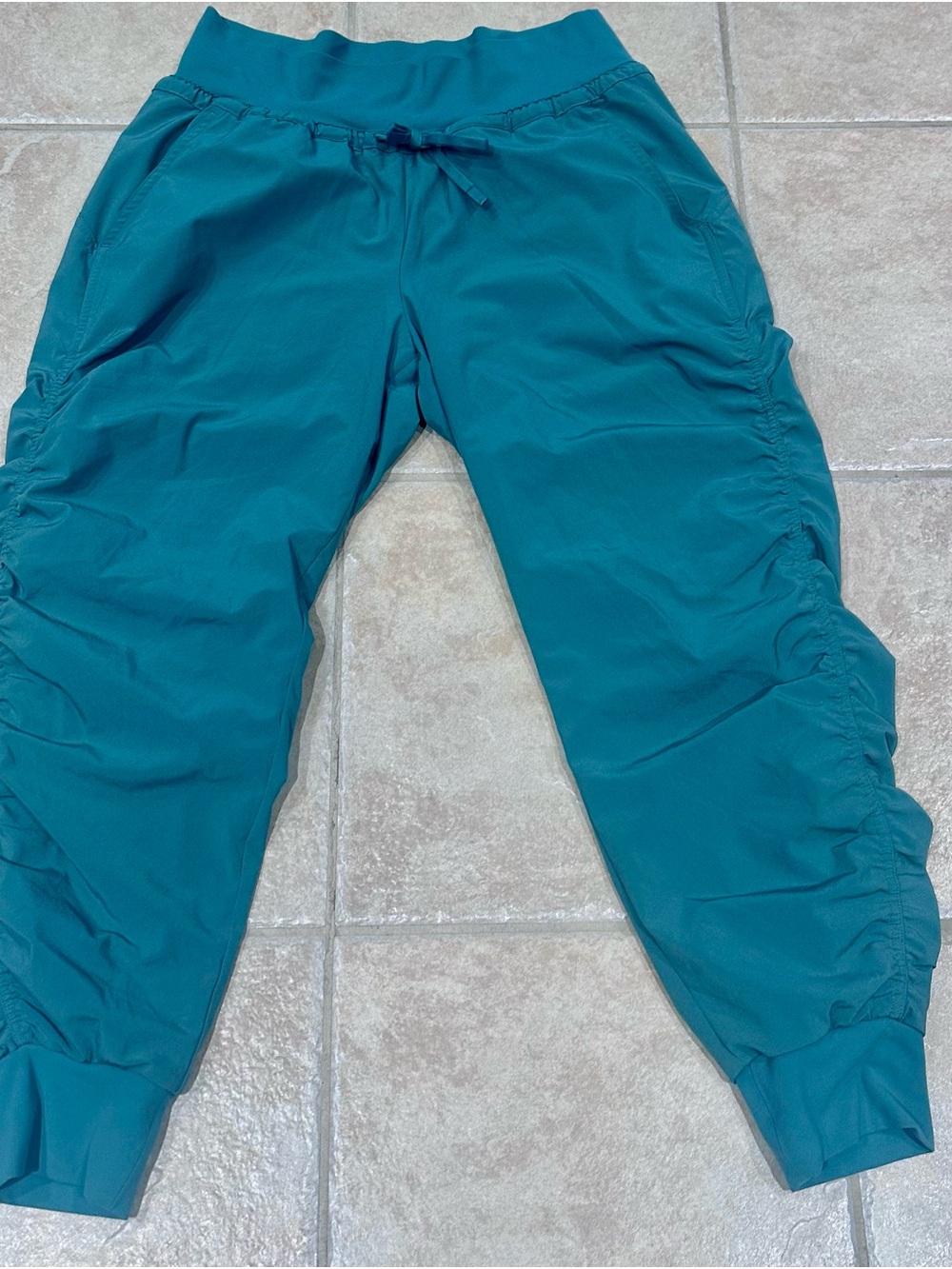 Athleta Teal Ruched Kids Jogger Pants